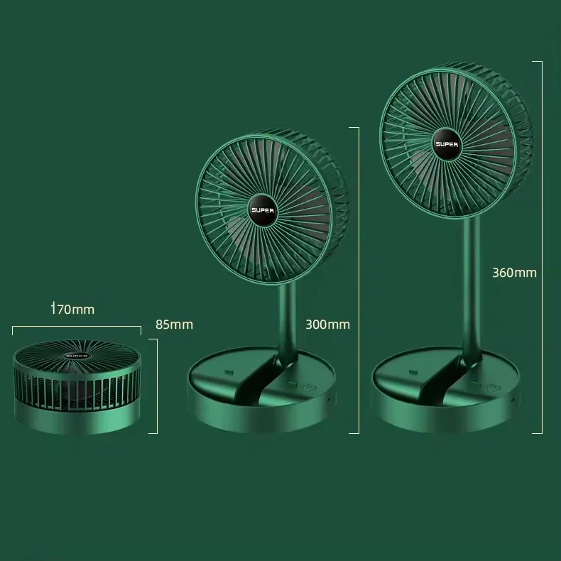 7inch Mini Plug-in folding desktop fan for home office without battery