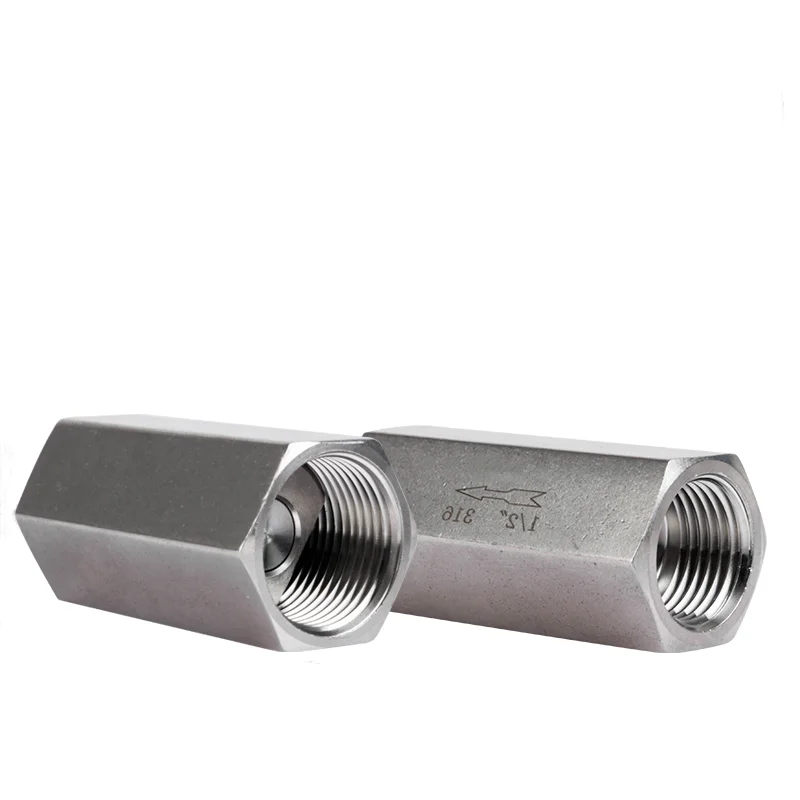 Steel mini hydraulic fittings to prevent oil loss for hydraulic pump check valve stainless steel