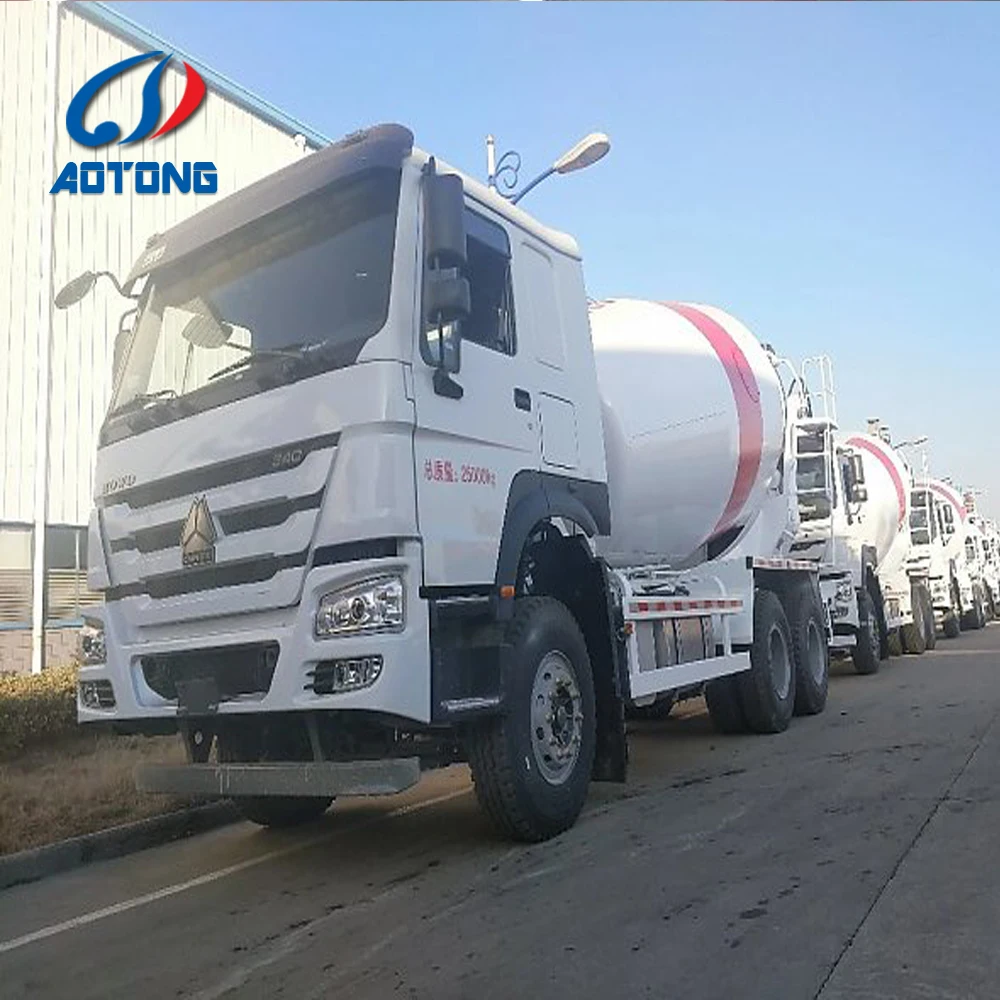 4 -15 cubic brand self loading medium mini or concrete mixing pump cement mixer truck price