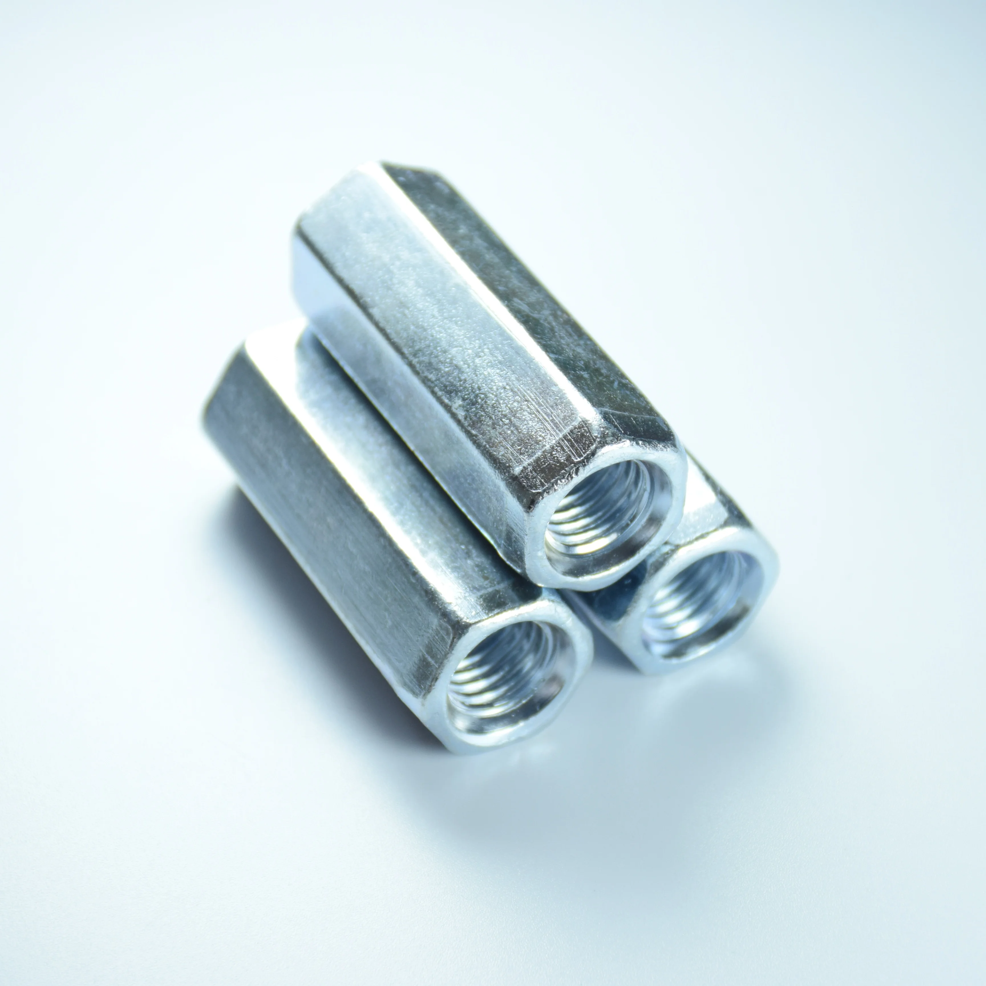 Handan Factory Price Hex Connecting Nuts M6-M36 Zinc Plated Long Hex Nut  Yongnian Low Price