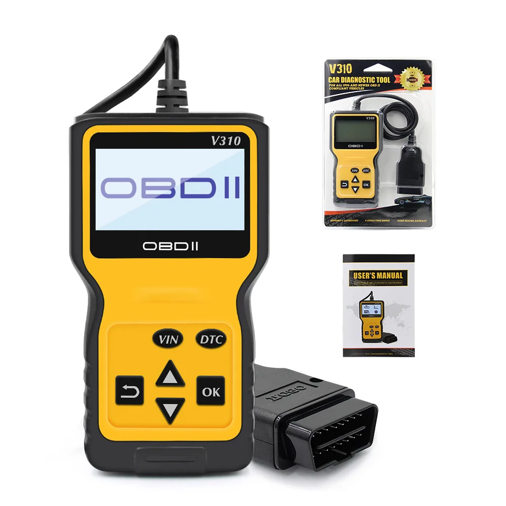 V310 OBDII Car Scanner Diagnostic Scan Tool Auto Code Reader Diagnostic Check Engine Light Scan Tool for OBD II Cars After 1996