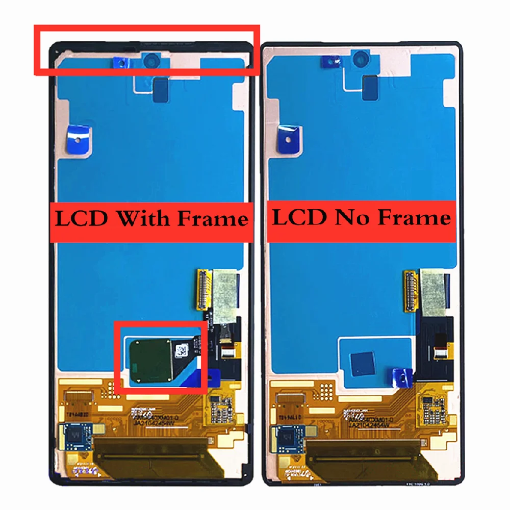 Original For Google Pixel 6 Pixel6 LCD Display Touch Screen Digitizer Assembly Replacement For Google Pixel 6 GB7N6 With Frame