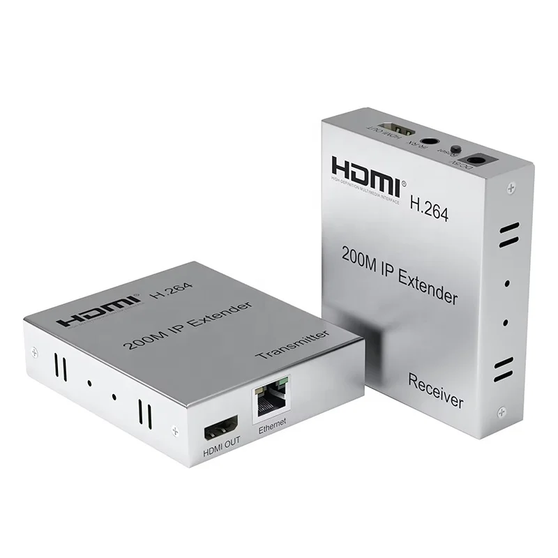 1080P 200M H.264 HDMI Matrix Over IP Extender Over Cat5e Cat6 Network with IR Control Support HDMI Loop Out