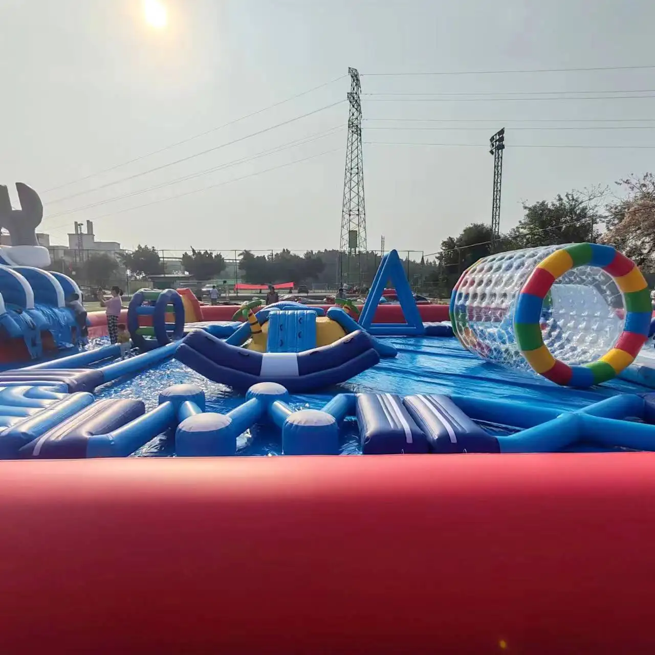 pools swimming outdoor inflatable swim pool water slide inflatable kids outdoor water play equipment park inflatable