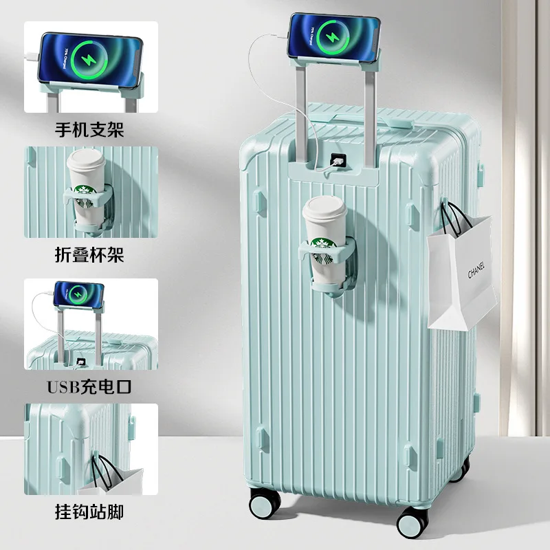 Hot Selling 24-Inch Multifunctional Hard Suitcases with USB Charging Port for Business Trips and Carry on Luggage