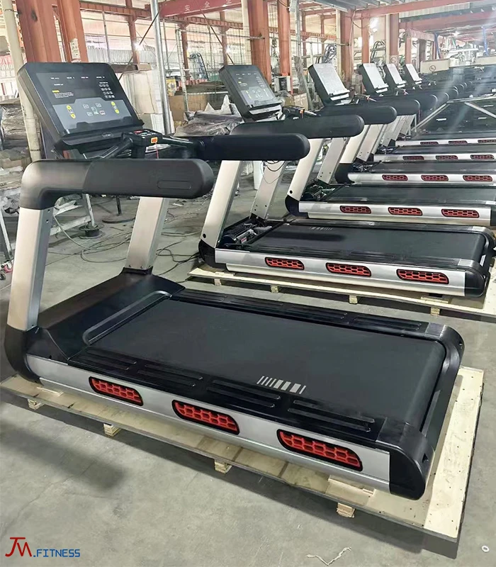 Sports commercial fitness gym running machine sports damper treadmill with wireless charging