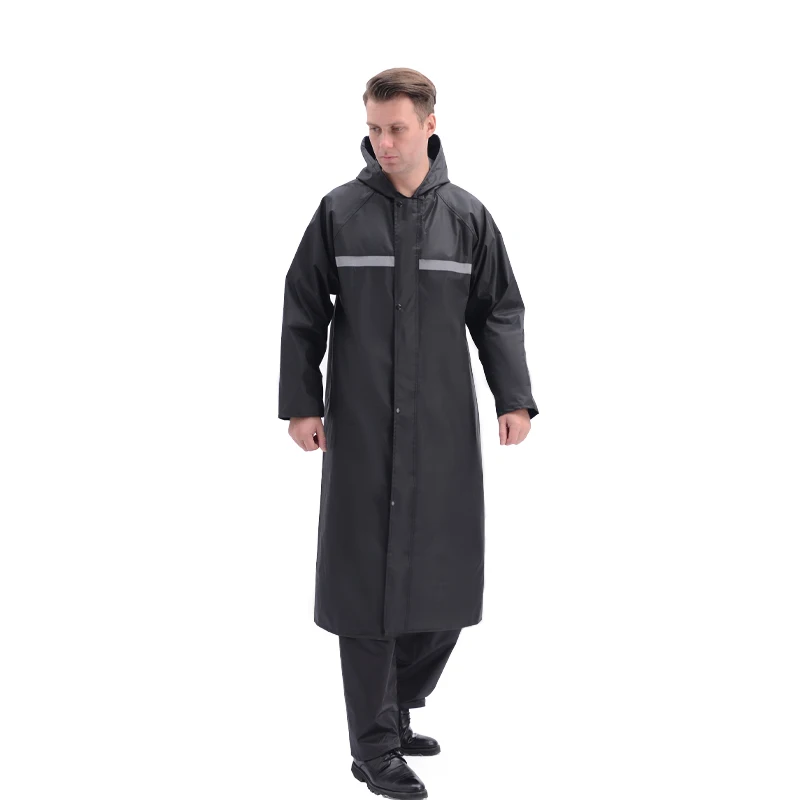 High quality china factory cheap price waterproof outdoor working safety raincoat reflective rain coat