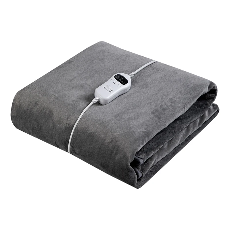 Washable 160*130 cm Warmer Over Electric Blanket Soft Flannel Fleece Electric Heating Throw