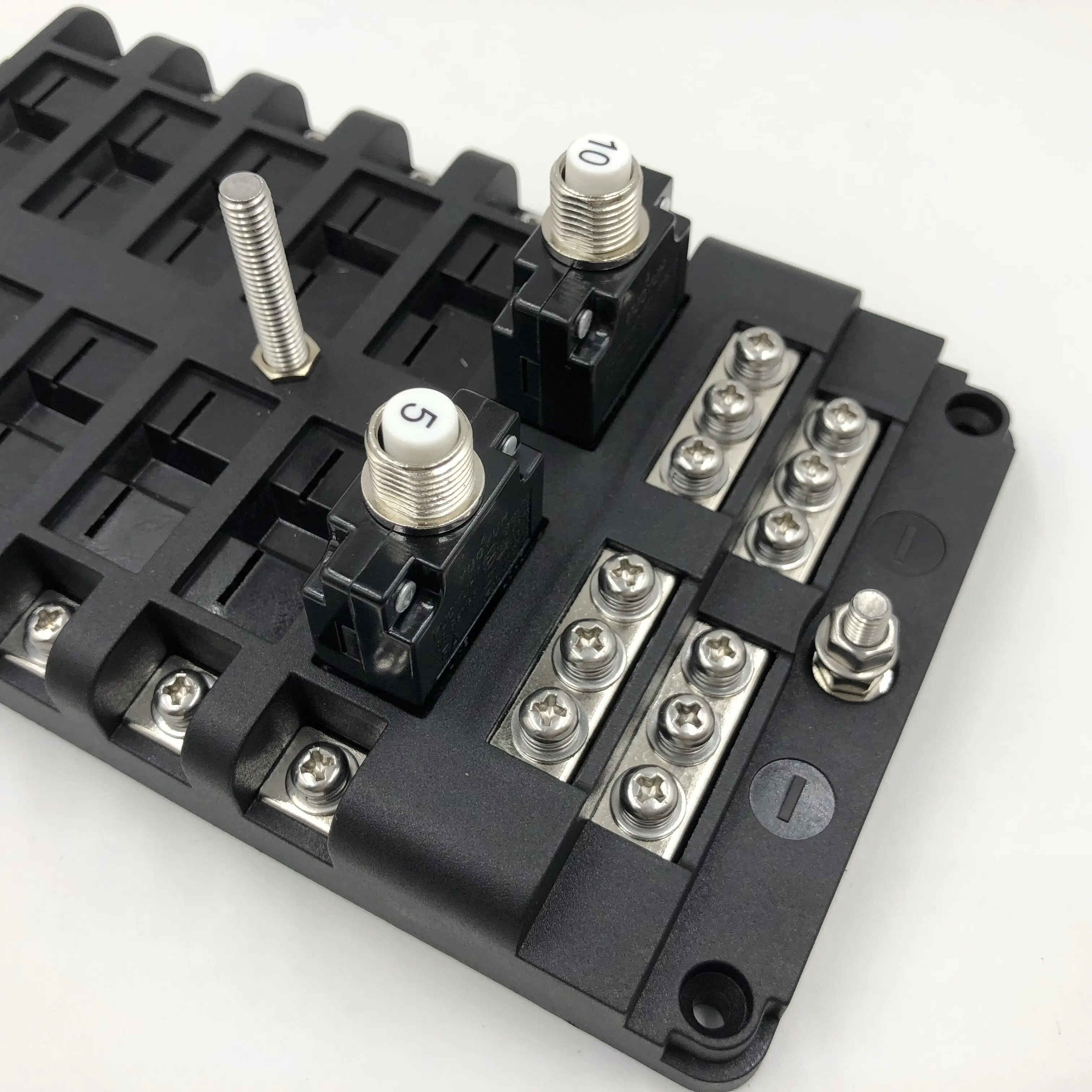 KETO Waterproof 12 Way Electronic 88 Series Mini Circuit Breaker Block Distribution Box with negative bar