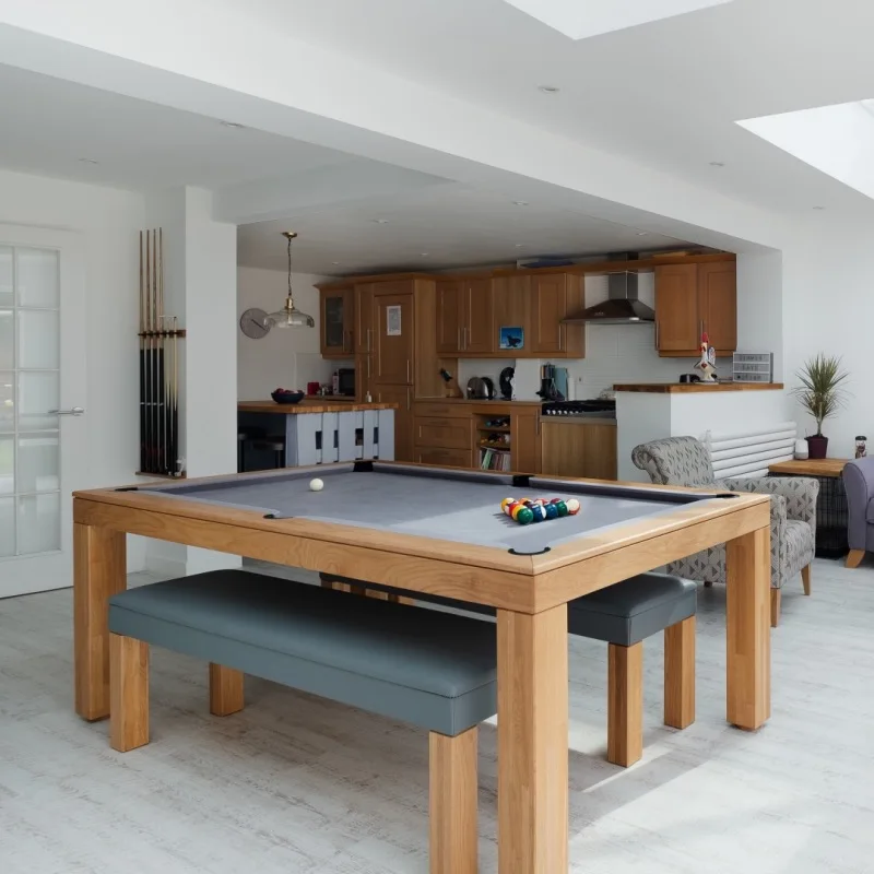 Popular dining billiard pool table for home game tables with dining board