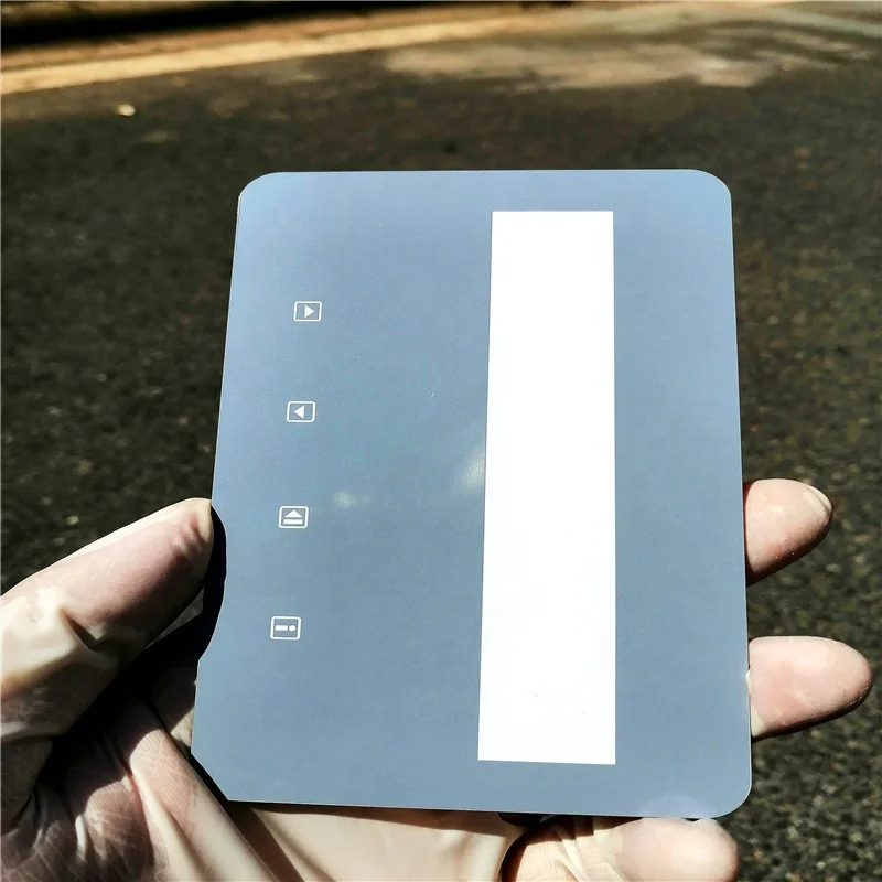tempered glass black color silk screen printing Touch panel glass