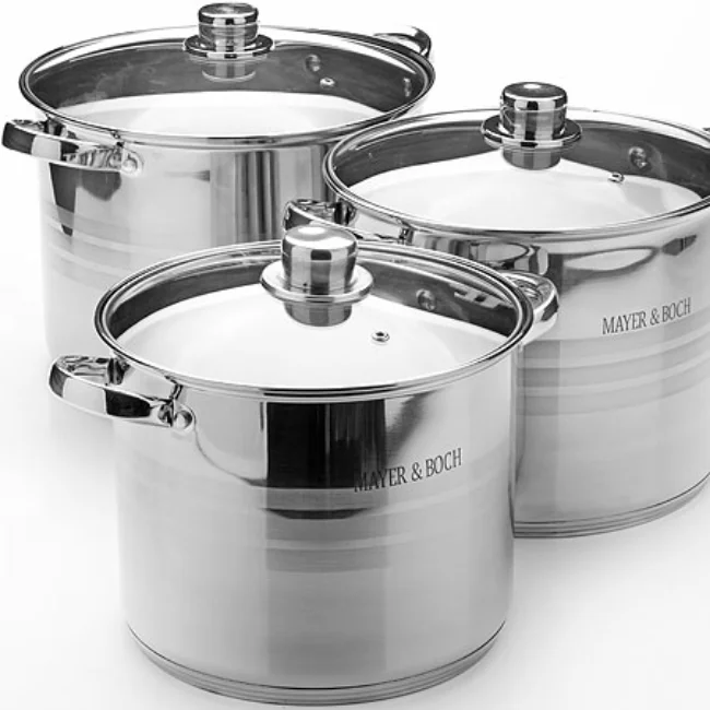 Большой кулинарный горшок итальянские горшки из нержавеющей стали кухонная утварь с низким минимальным заказом