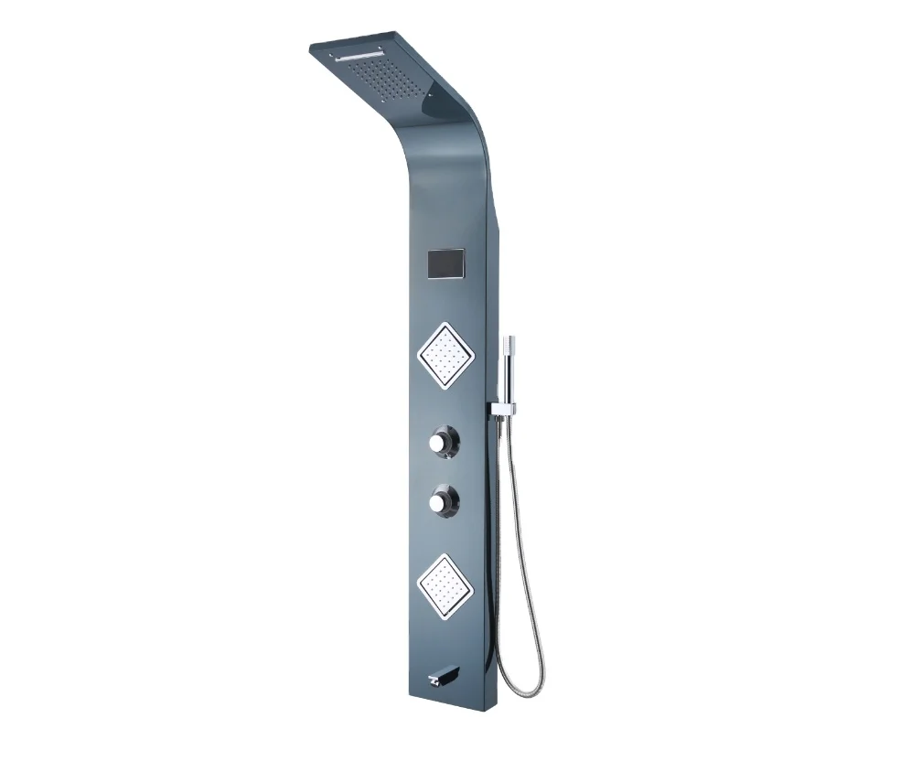 Многофункциональная душевая панель из нержавеющей стали 304 для ванной комнаты, настенный экран для горячей и холодной воды