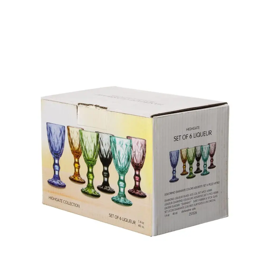 Samyo Wholesale Machine Pressed Novelty Colored Wine Glass