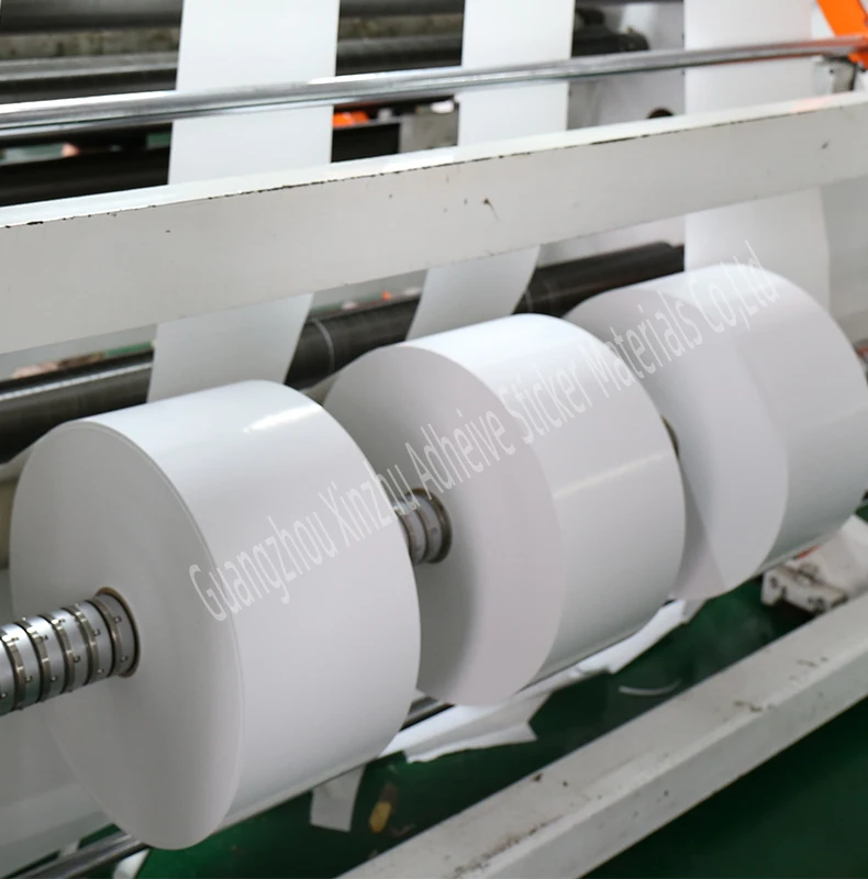 80gsm Blank Self-Adhesive Label Paper for Thermal Transfer Labels, 320mmx1000m Jumbo Rolls