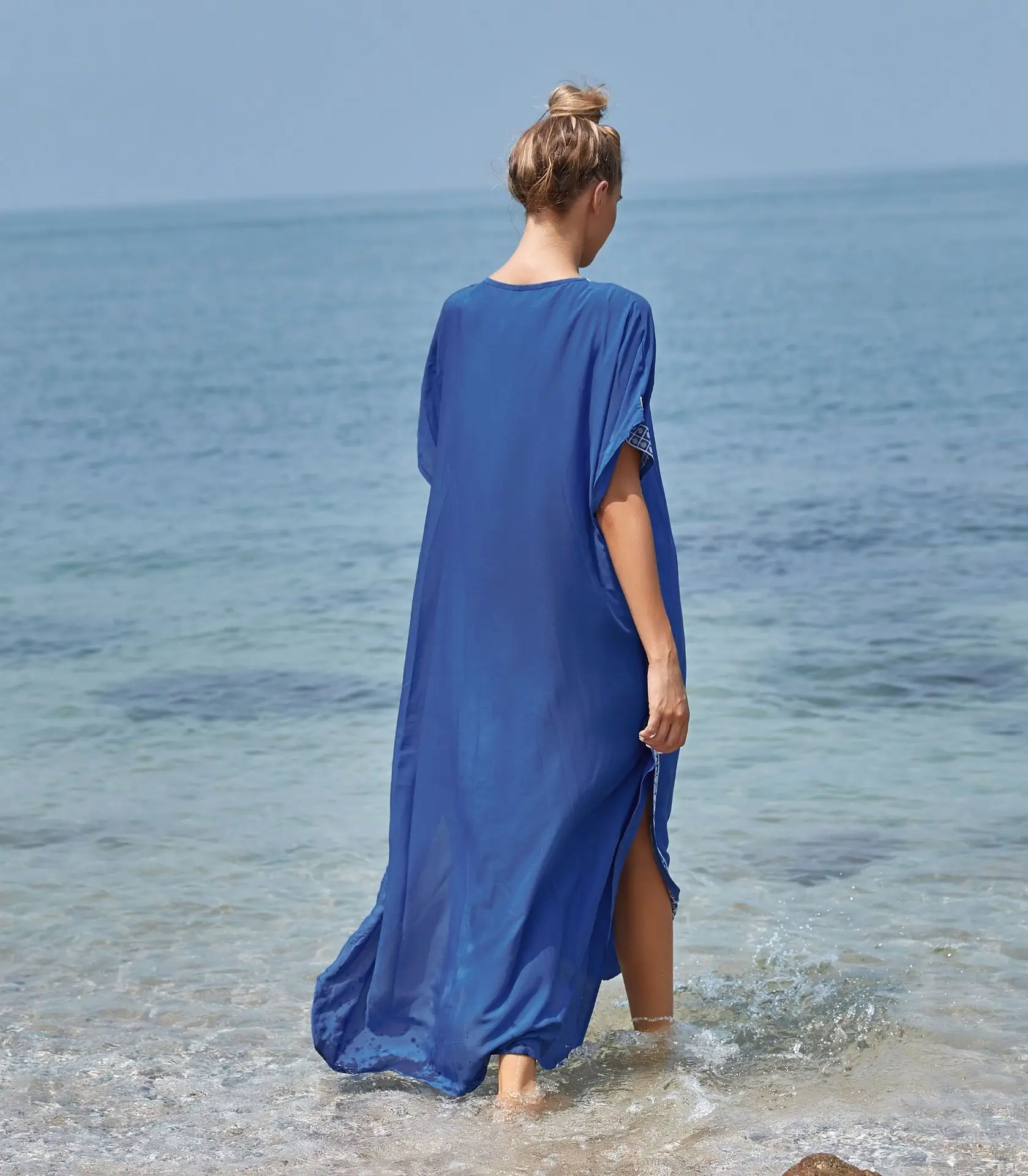 Trend spring lady beach pareo fashion sexy plus size custom print 2022 new summer women bikini cover up