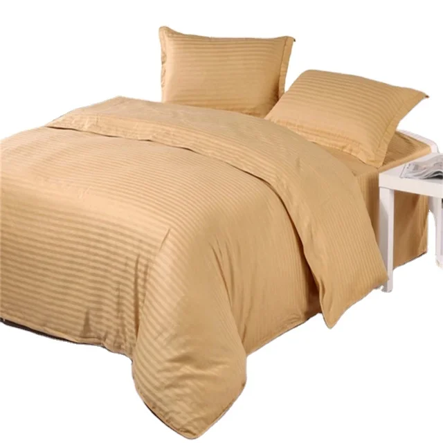 Satin strip cotton fabric for bed sheets hot sale for bedsheet