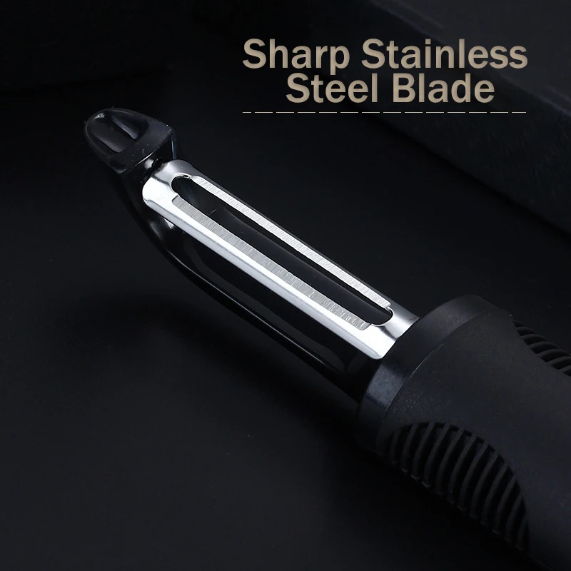 TOPFENG New stainless steel peeling knife kitchen fruit scraping potato peeling knife multi-functional peeler