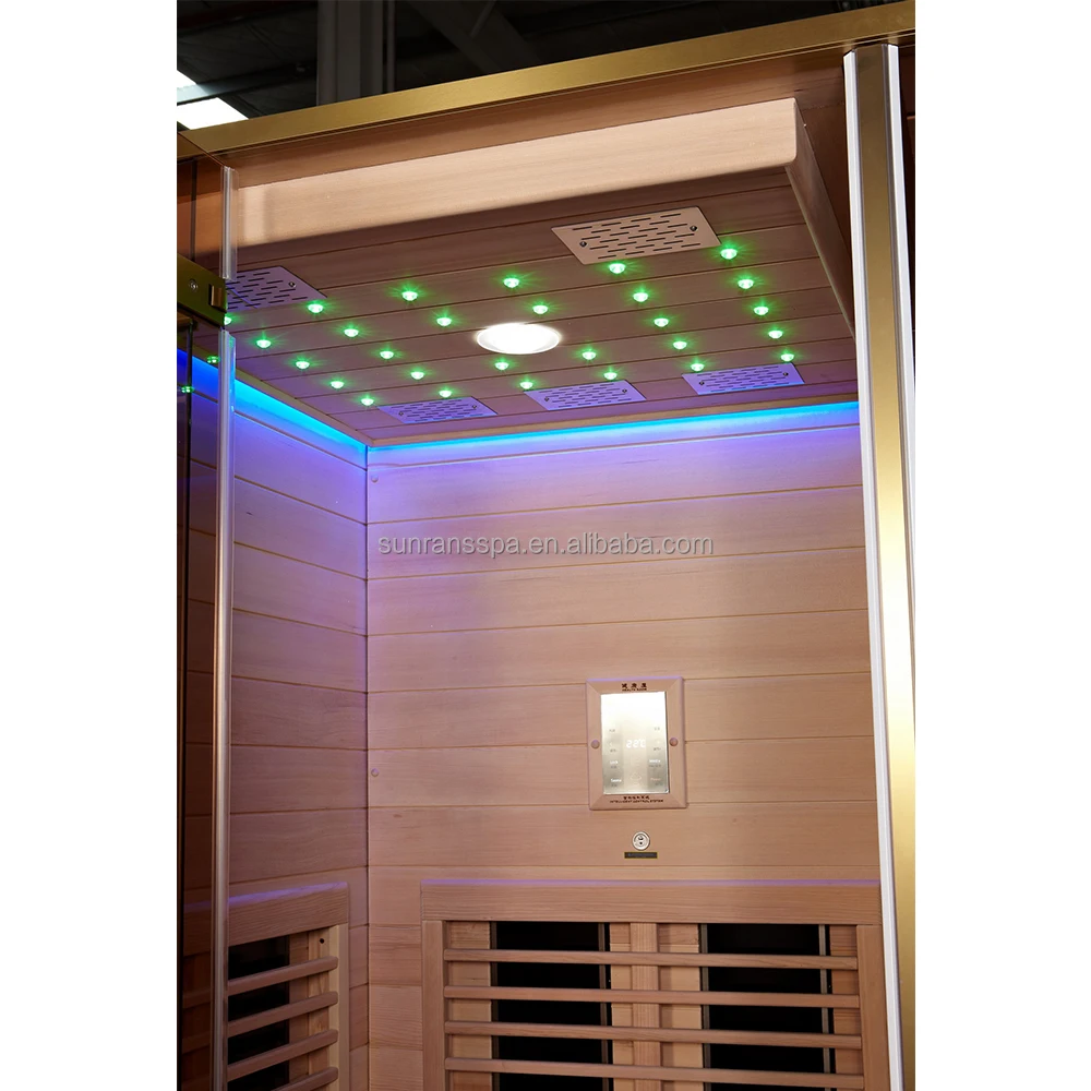 Sunrans New Arrival Luxury Fashion Iron Fir Far-infrared Sauna and Shower Room Combination Room