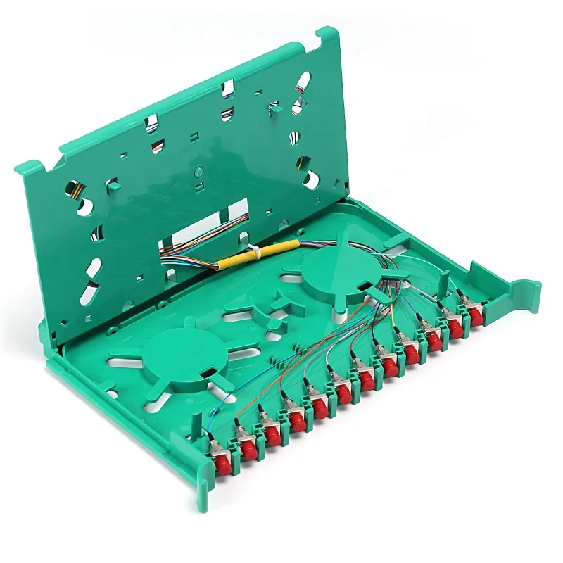 fiber optic splice tray 12 way good quality thicken spcc material 0.8mm for telecommunication