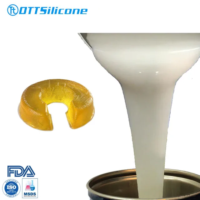 Transparent Jelly RTV-2 Liquid Silicone Rubber for Medical Care Head Neck Gel Base