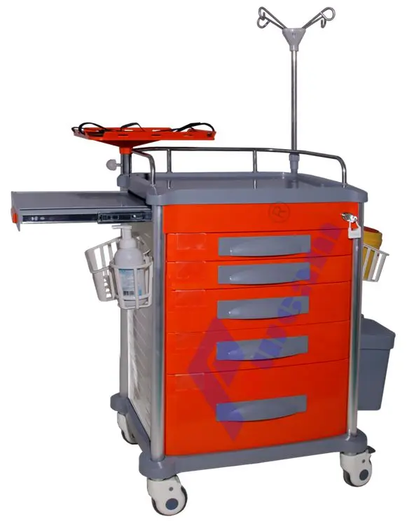 Hospital Rescue Dressing ABS Cart Medicine Trolley