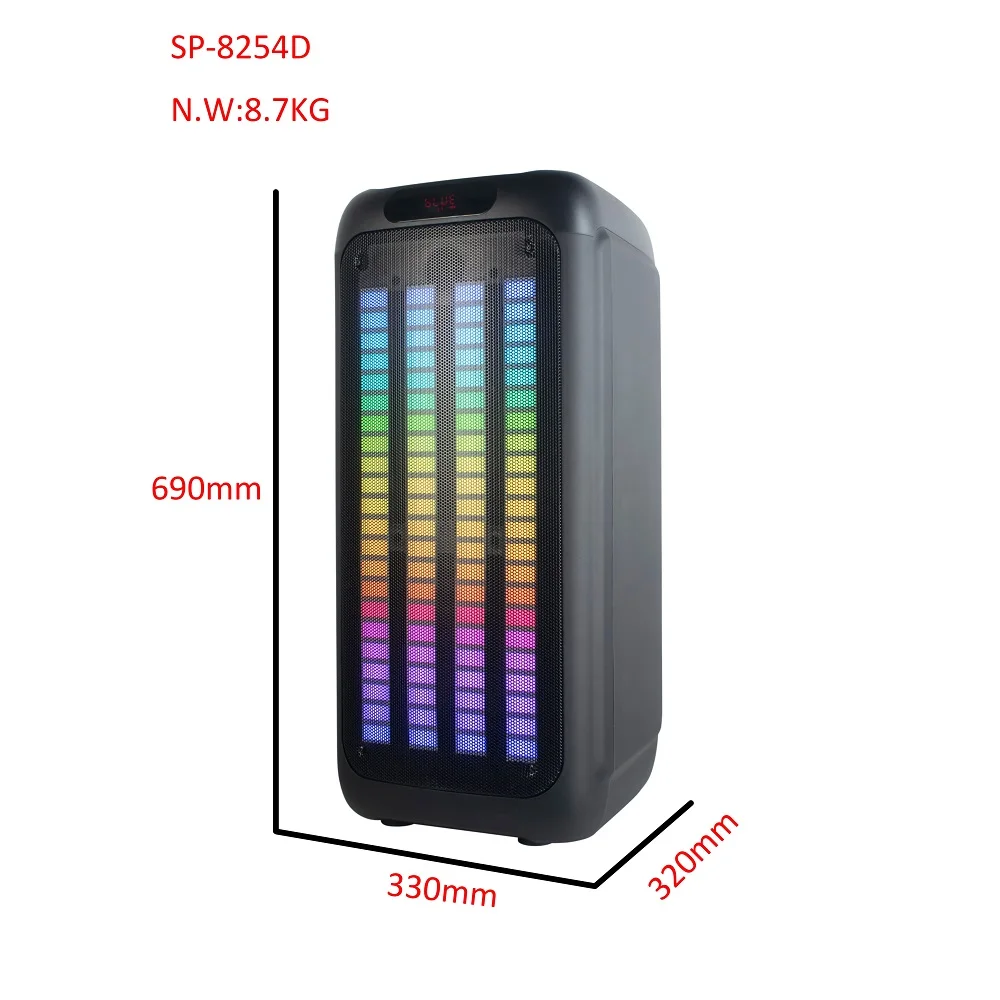 1000W caixa de som amplificada pa speakers pro bass sound digital  party speaker