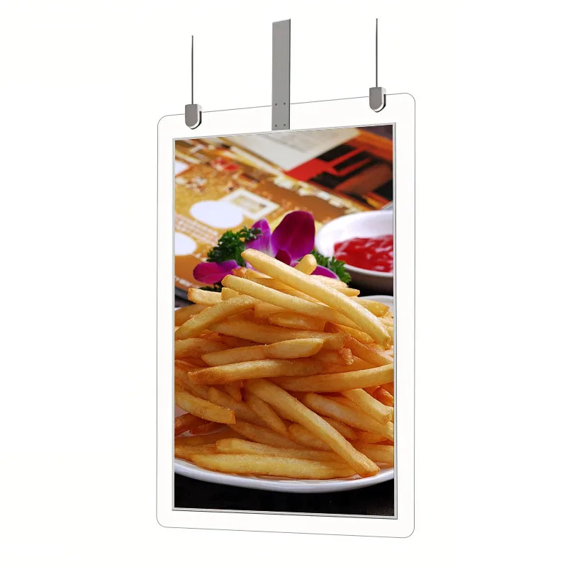 ultra bright window display hang lcd display screen for shop 55 inch smart tv monitor custom retail signage led windows display