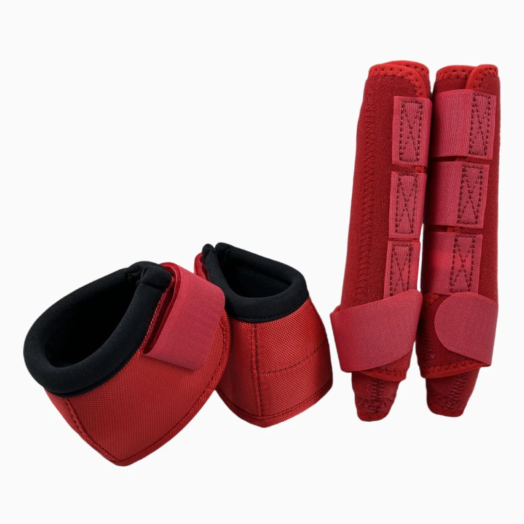 UOO 1 Set 4 Pieces Legs Horse Neoprene Tendon Boots Jumping Horse Leg Protection Boots