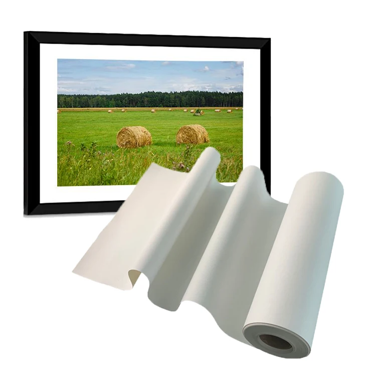 Eco solvent Latex printable natural white  waterproof Polyester artist inkjet canvas roll