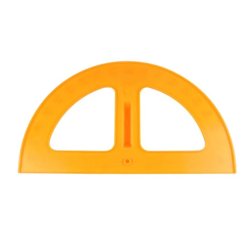 Учебные инструменты для учителей и студентов Геометрическая математическая помощь линейка желтый пластиковый большой транспортир