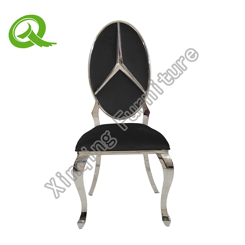 
Modern gold hotel restaurant party event wedding stainless steel chair for rental 