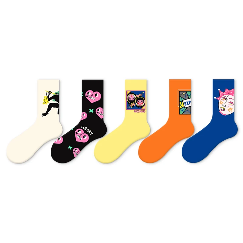 High quality crew grip fashion logo print embroidery compression socks christmas socks sewing machine over the knee socks