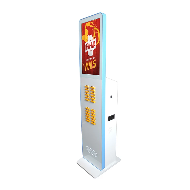 Shared Power Bank Rental Station with LCD Screen 24 Slot Advertising Power Bank Vending Machine  Power Bank Sharing Business