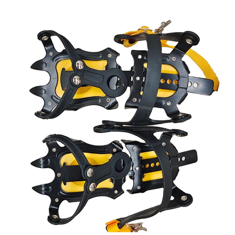 Safety footwear 10 stud ice snow grip anti slip crampons climbing shoes spikes ice cleats