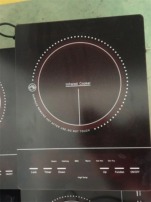  Electrical infrared cooktops ceramic cooker with touch