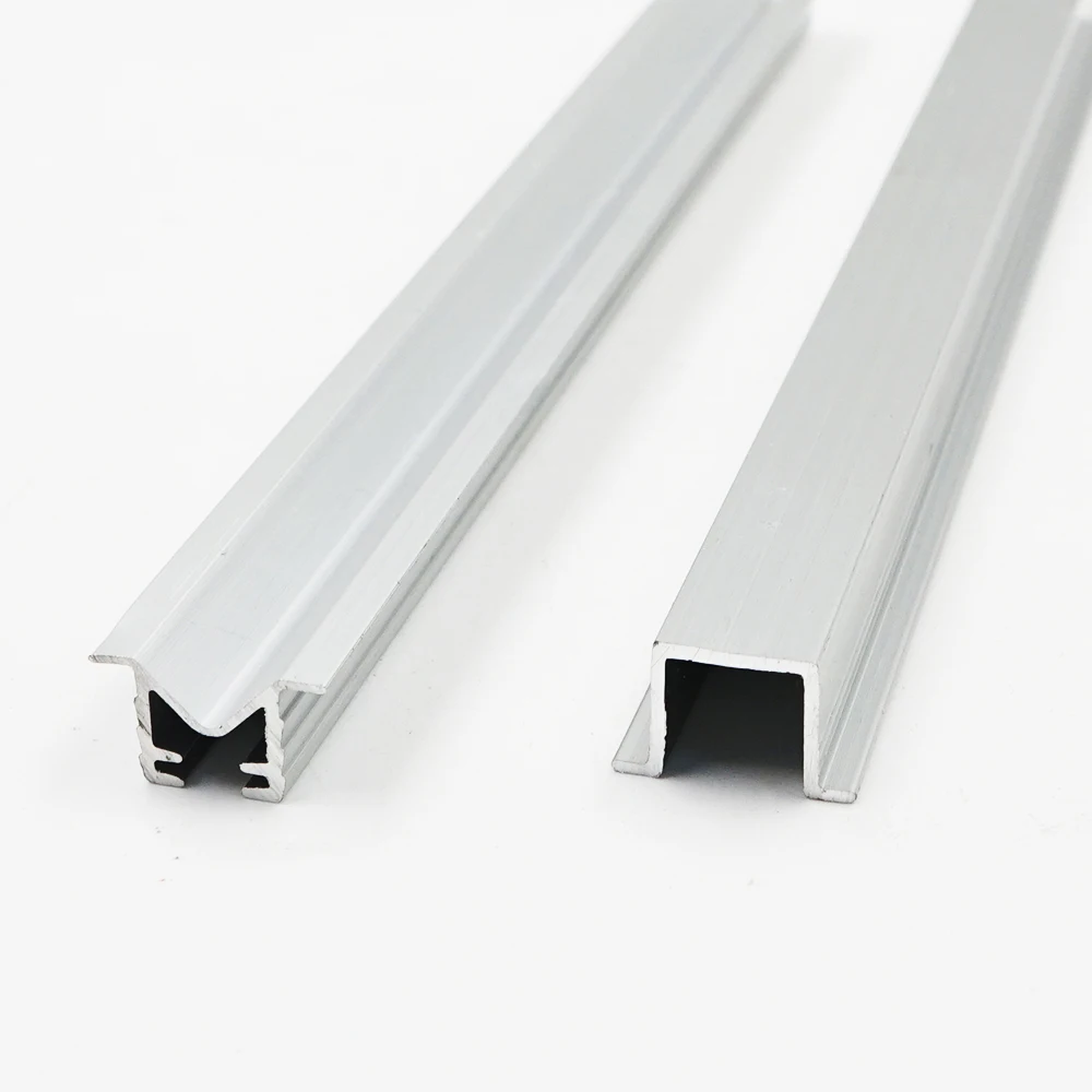 LENWA ALUMINIUM Extrusion Producer Supply Low Price Aluminium Sliding Door Track Profile for Glass Cabinet