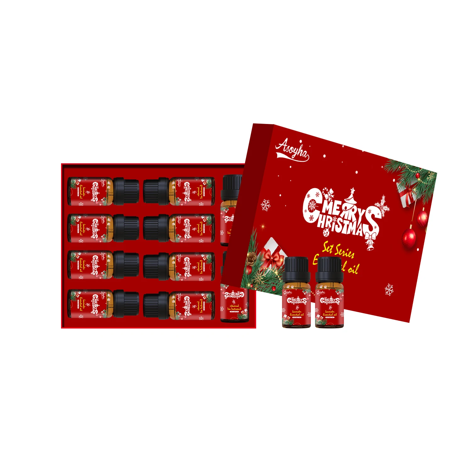 Private Label Lavender Rosemary Tea Tree Lemon Ginger Rosemary Pure Essential Oil Set For Bath