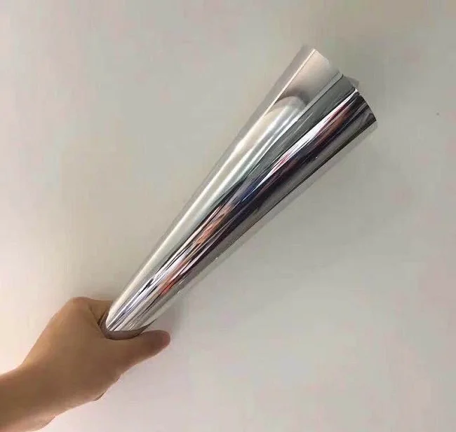 For Sale VLT05-15% Heat transfer double Silver Mirror Safety Window Film Glass Protective Film