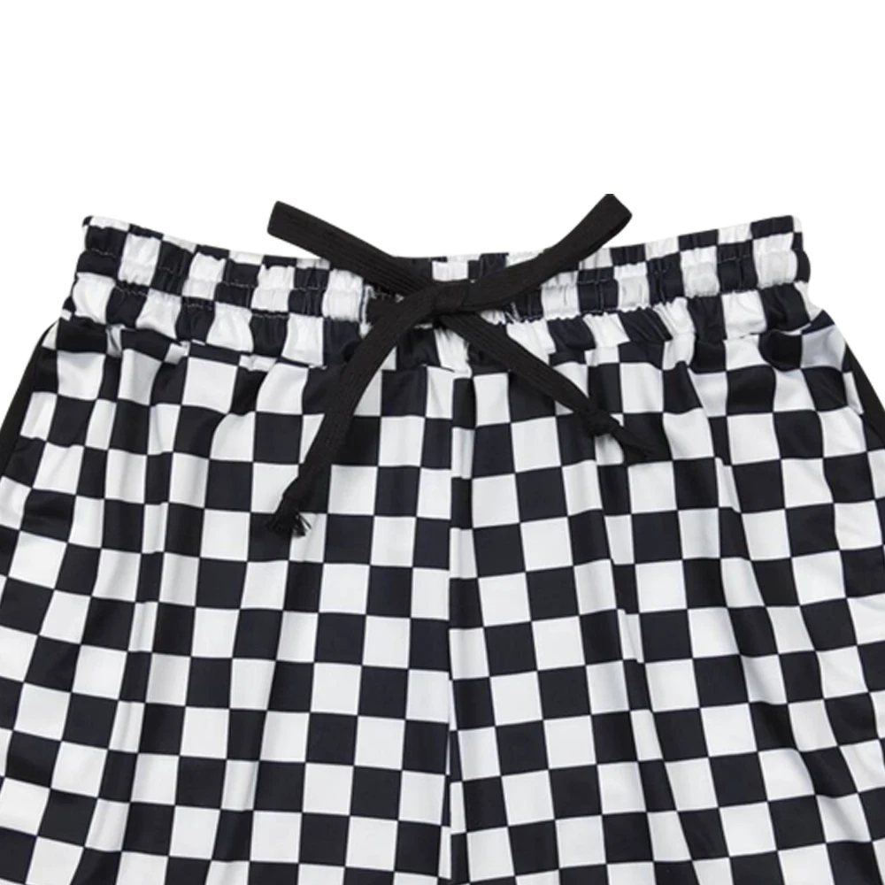 Adult shorts breathable black plaid print cotton wholesale adult women shorts boutique low price ready to ship no moq