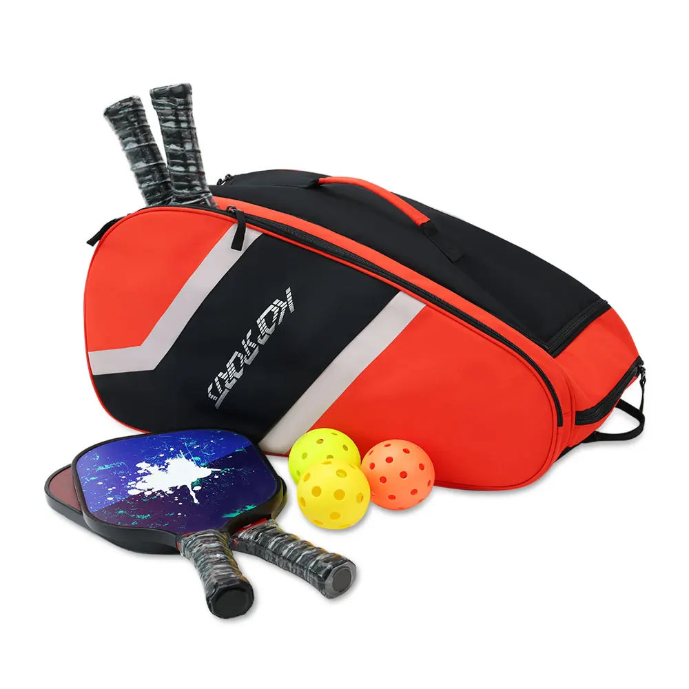 Kopbags Custom Wholesale Pickleball Racket Bag Paddle Backpack Padel Tennis Racket Bag Hold 6 Racquets Racket Bags For Sport