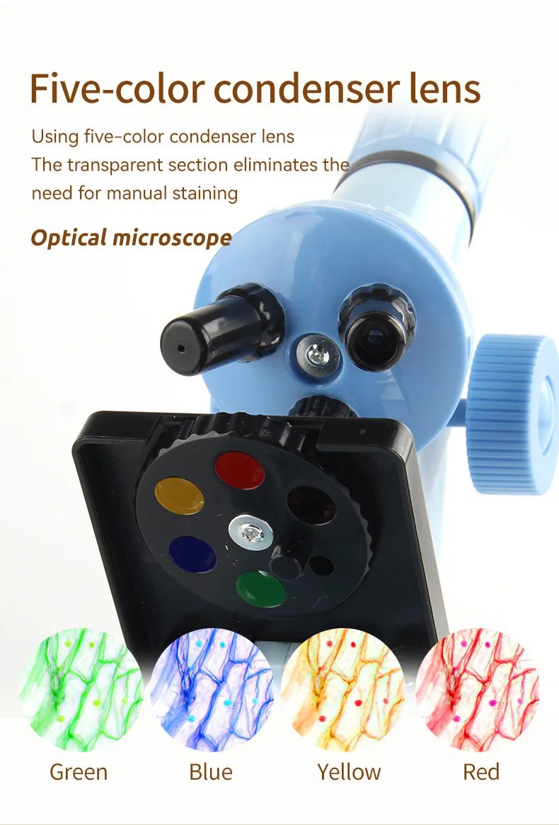 1200X Magnification Microscope Science Experiment Kids Toys students Brain Development Educational Explore nature Toys