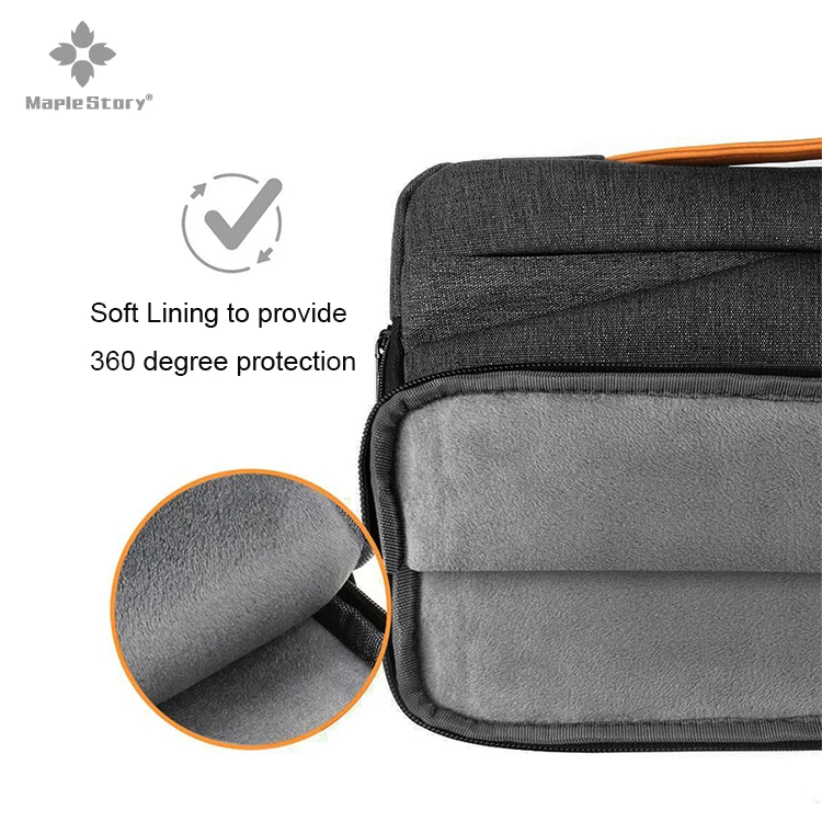 Wholesale New Fashion Light Weight Waterproof Notebook Bag 14 15.6 Inch Black Computer Case Laptop Bag For Macbook Dell HP