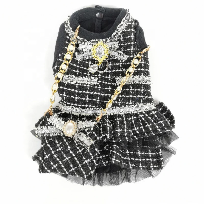 Hot Luxury Design Fashion Party Messenger Bag Small Dog Outfits Dog Dress Shirt Pet Clothes Other Pet Apparel Accessories