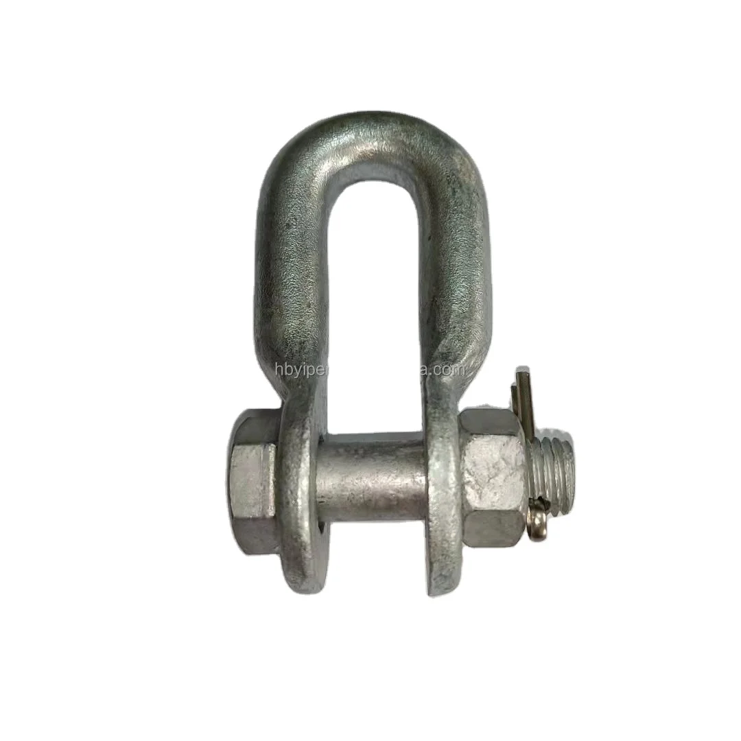 Hot Dip Galvanized Clevis for Power Line Fittings / Shackle / U Shackle With Clevis Pin