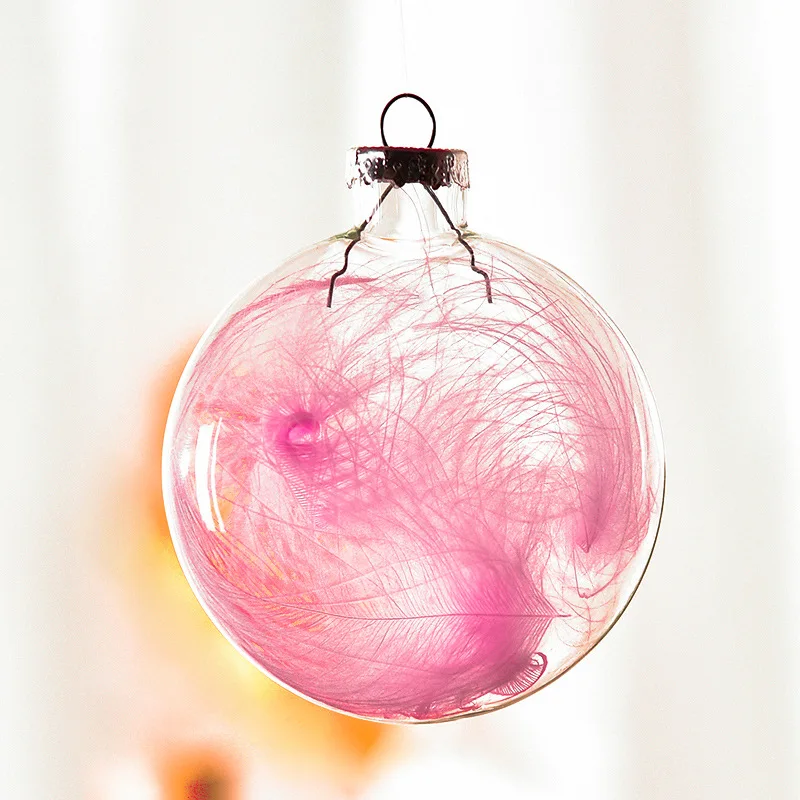 Longstar Highly Transparent Glass Ball Wholesale Private label Ball Shape Customize Clear Christmas Ball Bauble