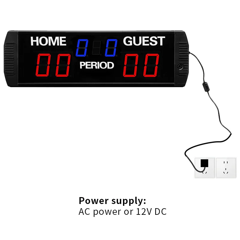 Wholesale Indoor Ball Sports Scoring Keeper Machine Electronic LED Digital Scoreboard for Basketball Tennis Soccer