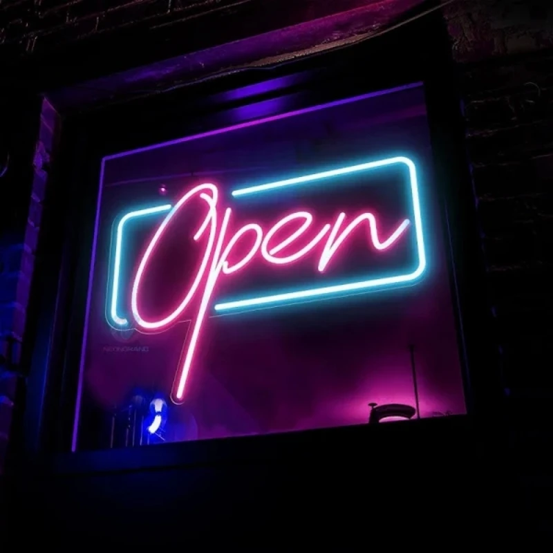 Custom LED Neon Restaurant Building Indoor Outdoor Acrylic Colorful Neon Light Sign