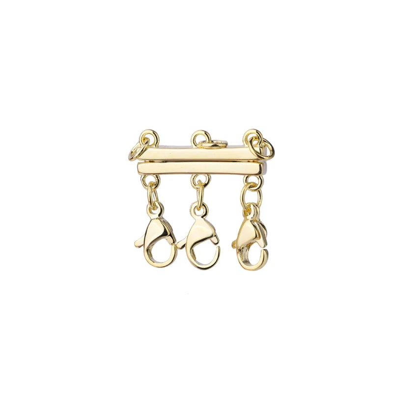 Magnetic Layered Necklace Copper Connector Multi Strands Clasps For Necklace Jewelry Making