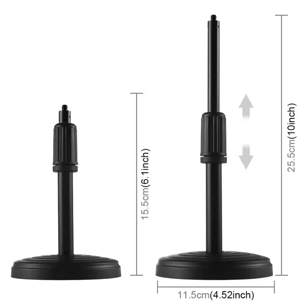 16CM 6-Inch Wired Ring Fill Light Beauty LED Live Streaming Dual Mobile Clip Phone Holder Table Desktop CellPhone Stand PC